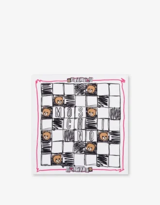 Tryckt silkescrepescarf