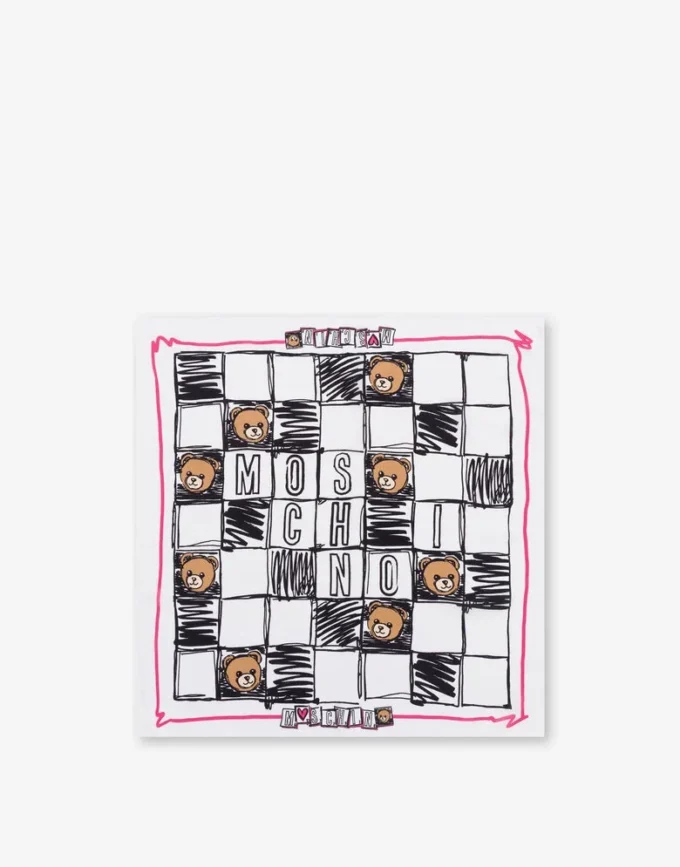Tryckt silkescrepescarf