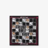 Tryckt silkescrepescarf