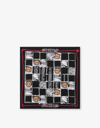 Tryckt silkescrepescarf