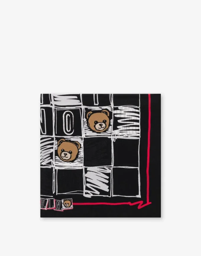 Tryckt silkescrepescarf