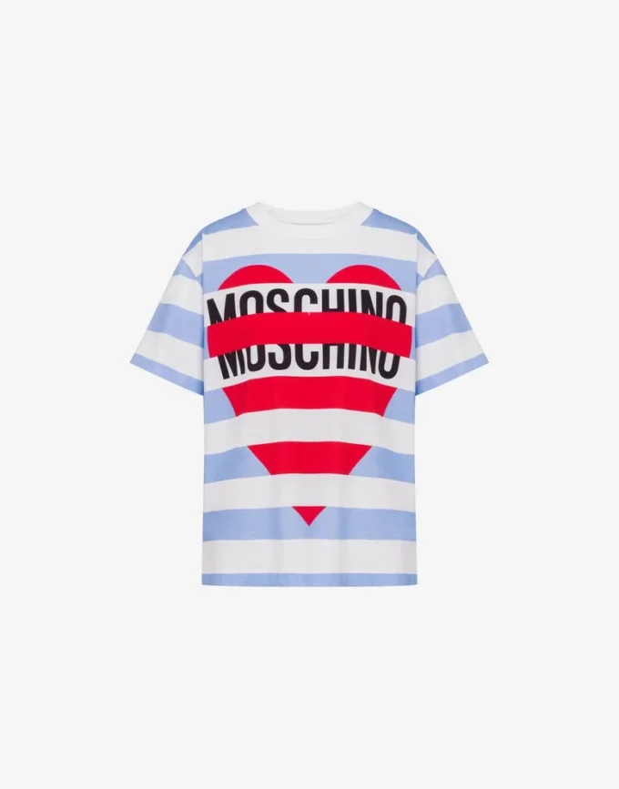 Tryckt T-shirt i bomullsjersey