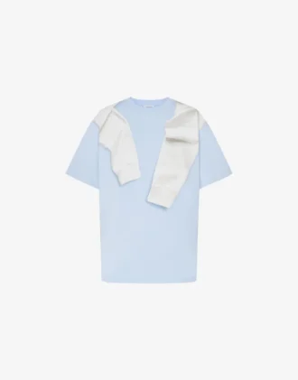 Tryckt T-shirt i bomullsjersey