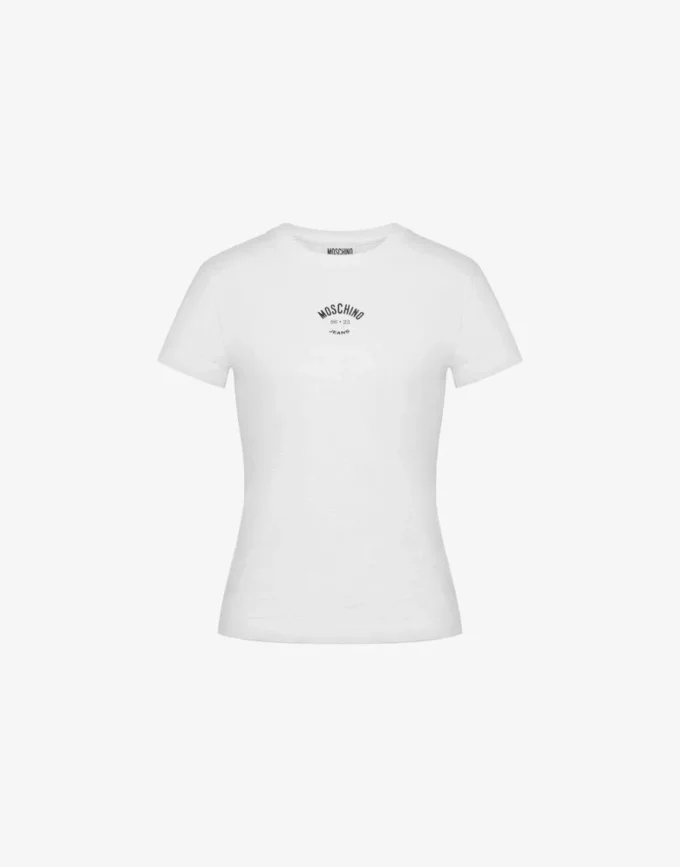 Tryckt T-shirt i bomullsjersey