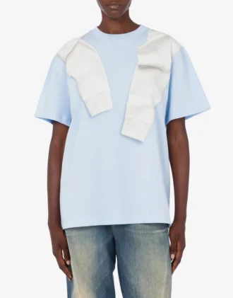 Tryckt T-shirt i bomullsjersey