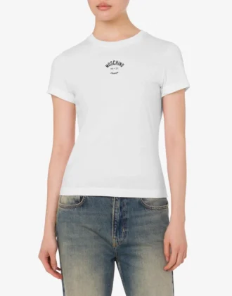 Tryckt T-shirt i bomullsjersey Tryckt T-shirt i bomullsjersey