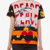 Tryckt T-shirt i bomullsjersey