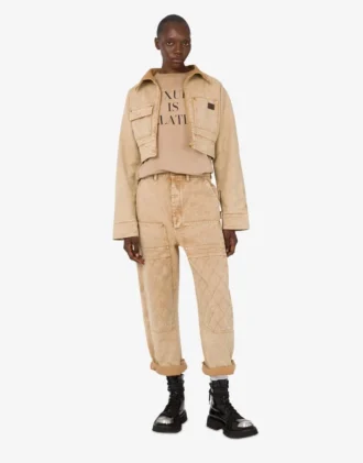 Garment-färgad drilljacka