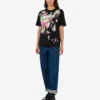 Tryckt T-shirt i kraftig bomull