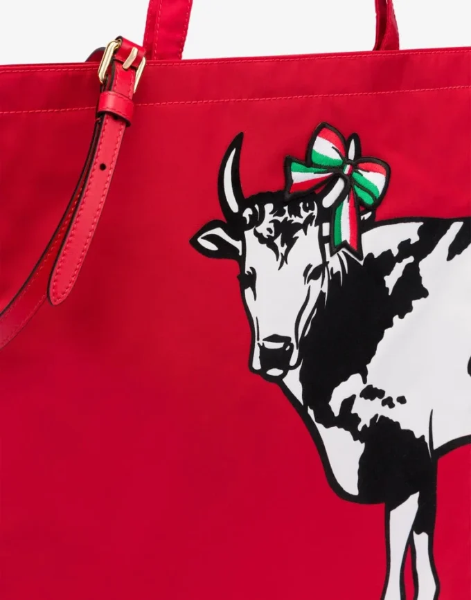 Tryckt tote Archive Cow Tryckt tote Archive Cow