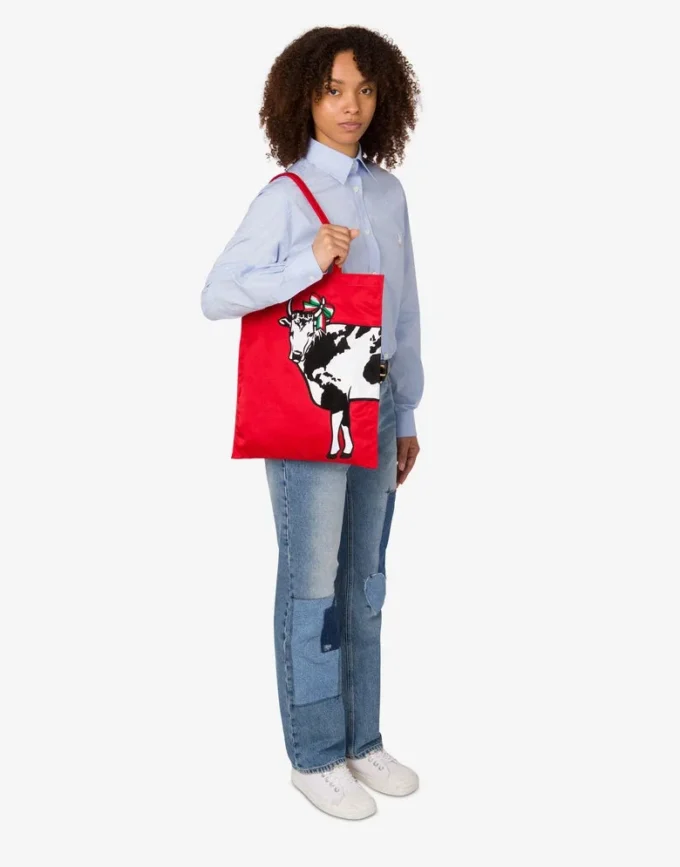 Tryckt tote Archive Cow Tryckt tote Archive Cow