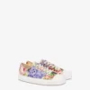 Tryckta sneakers i canvas