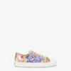 Tryckta sneakers i canvas