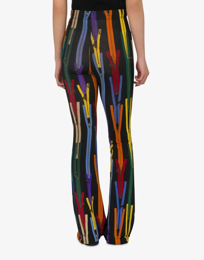 Tryckta stretchjerseybyxor