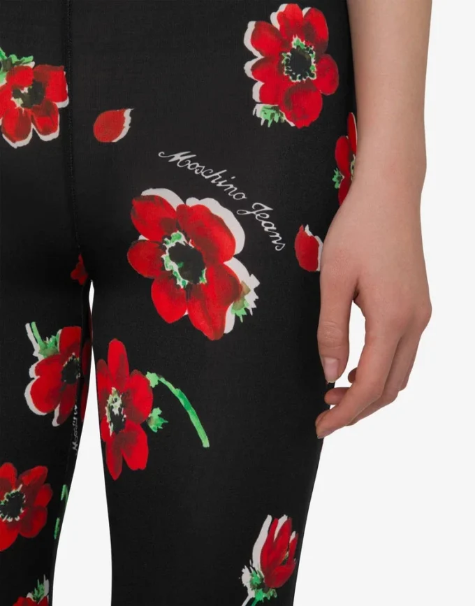 Tryckta stretchjerseybyxor Tryckta stretchjerseybyxor