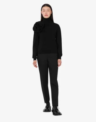 Turtleneck-tröja i merinoull