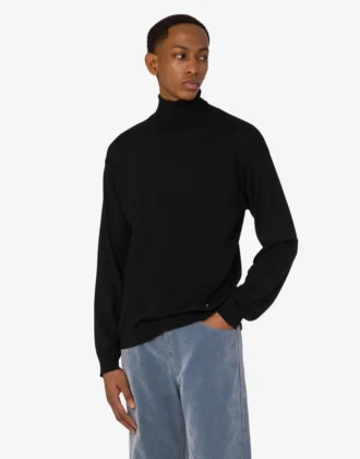 Turtleneck-tröja i ullblandning Golden M