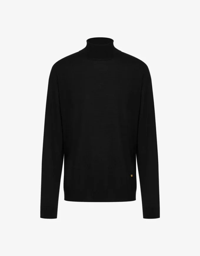 Turtleneck-tröja i ullblandning Golden M