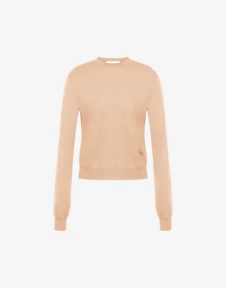 Ull- och silkespullover Golden M
