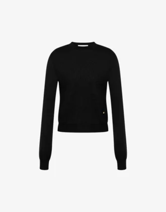 Ull- och silkespullover Golden M