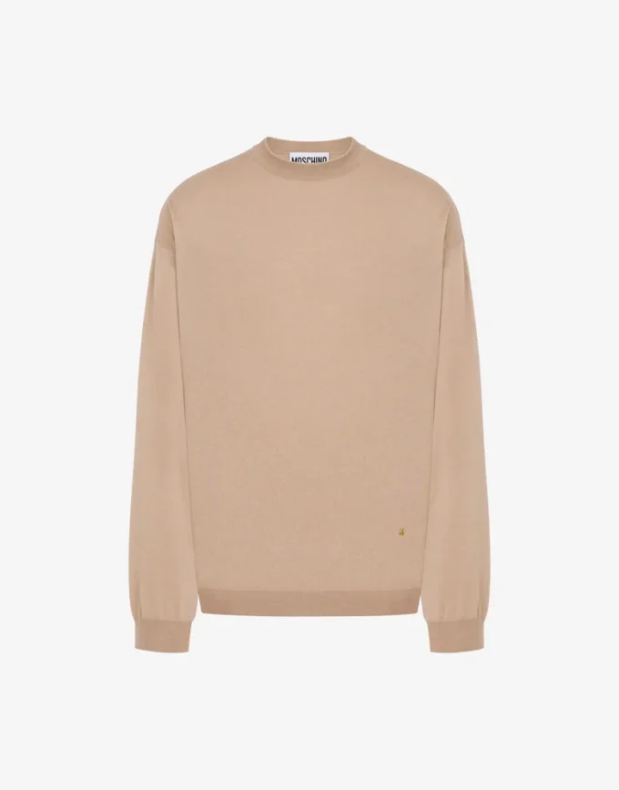 Ull- och silkespullover Golden M