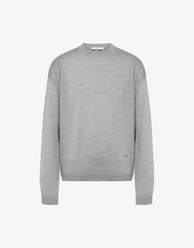 Ull- och silkespullover Golden M
