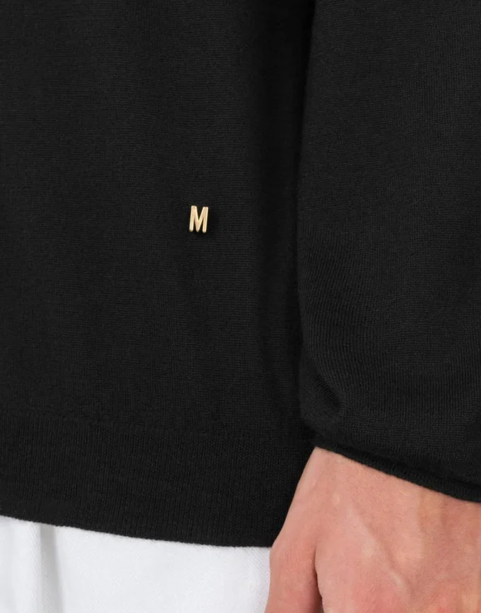 Ull- och silkespullover Golden M